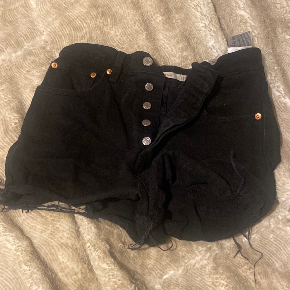 Levis high waisted shorts